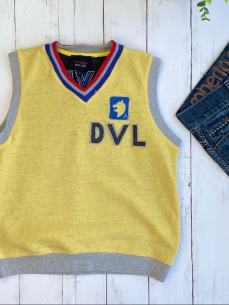 Roberto Cavalli Devils Sleeveless Sweater Vest & Jeans Outfit